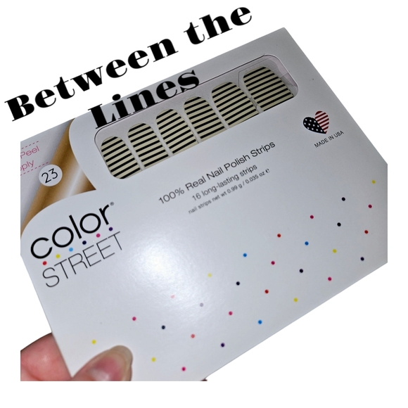 Color Street Other - NWT Between The Lines - retired Color Street Clear Overlay Nail Polish Strips
